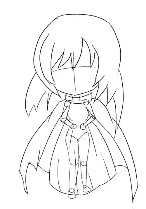 漫画绘制线稿图1萌萌小女孩篇