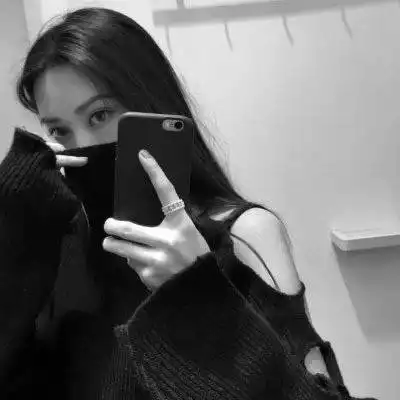 黑白女头像伤感高冷丧黑白系超酷女头