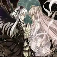 黑色侧脸头像男动漫系女