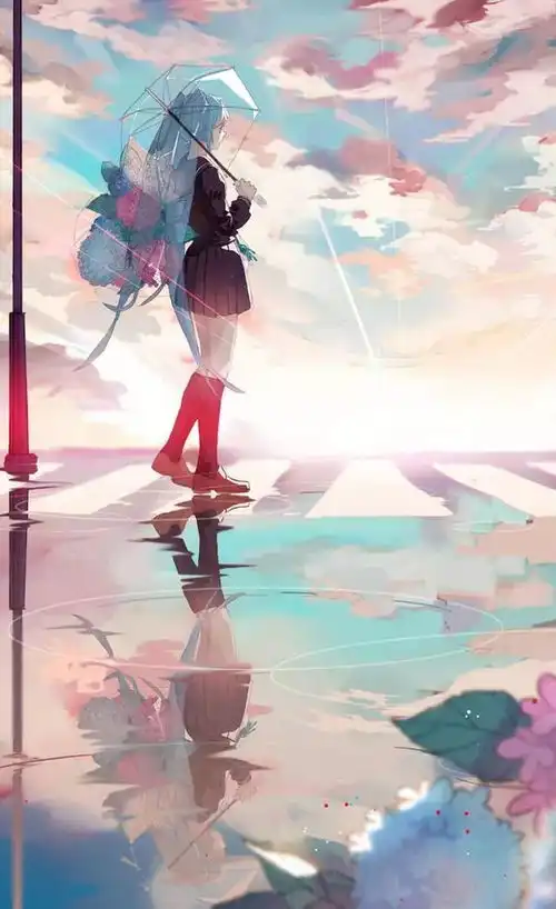 手绘风景,这样的壁纸你要吗