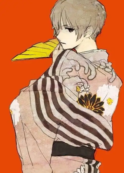 黑塔利亚aph本田菊手绘霓虹背影堆糖,美好生活研究所