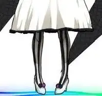 求轻音少女平泽唯黑白竖条纹袜