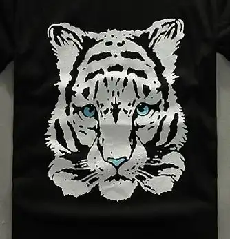 求虎头图案矢量图片,能印在黑色t恤上那种,霸气点儿的