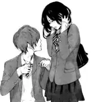 动漫头像白色系画风情侣