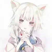 白色简约动漫头像