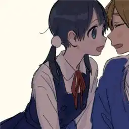 很甜的二次元卡通情侣头像
