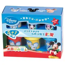 disney迪士尼diy系列卡通造型6杯2安士彩泥怎么样,好不好