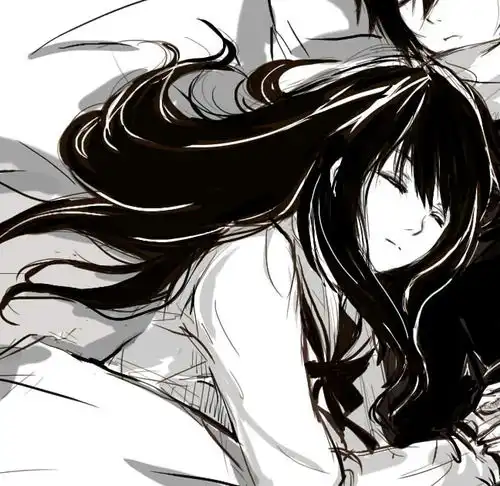 情侣头像黑白唯美动漫