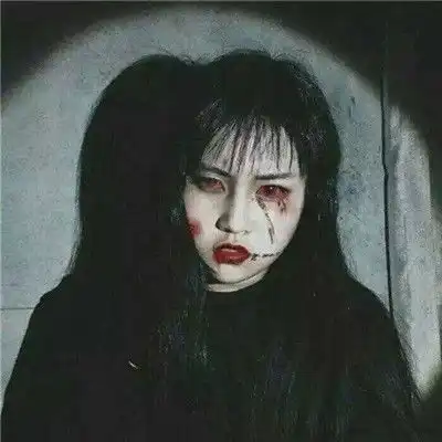 女生丧系头像真人带血暗