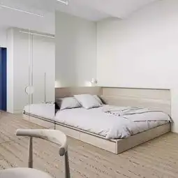 小户型的大胆撞色简洁又冷静