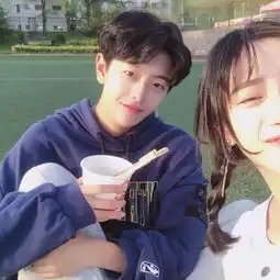 情侣头像绿色系一男一女