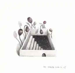 我的孤独是一座花园系列插画