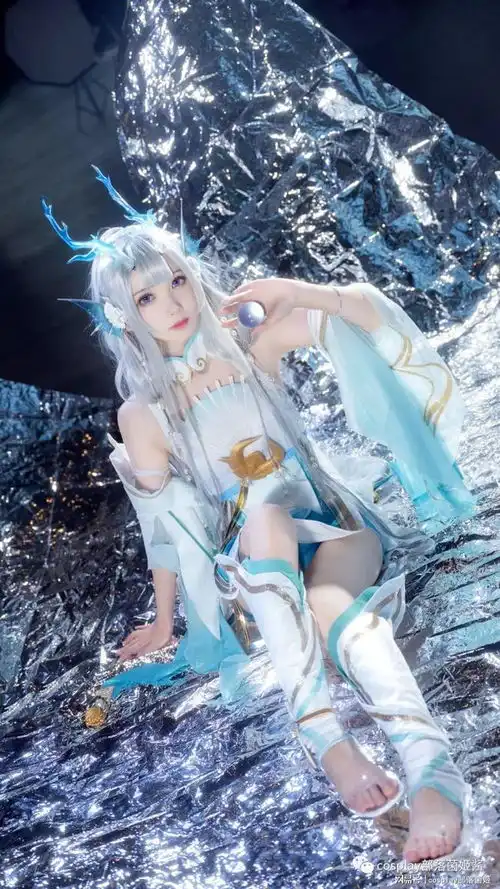 cos王者荣耀西施游龙清影cos正片花雪