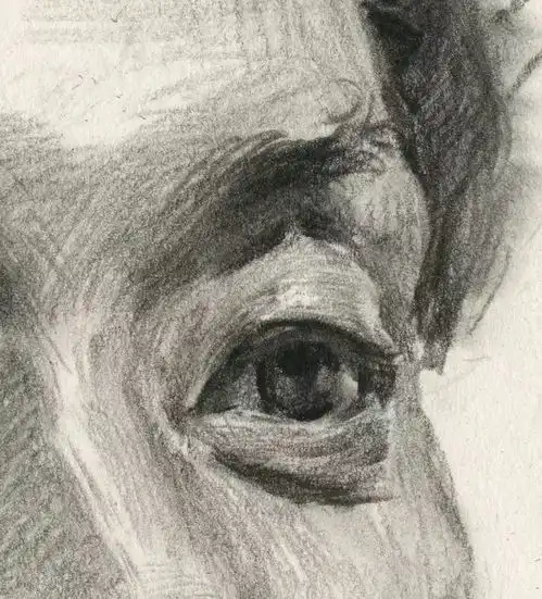 朱传奇教你循序渐进的完成四分之三侧男中年素描肖像