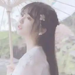 红色系古风女生头像小女