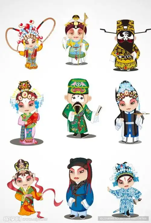 戏曲人物图片卡通