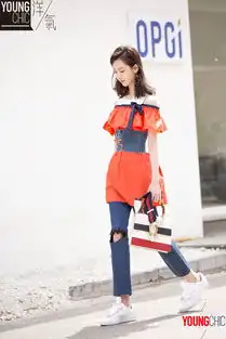 陈都灵曝潮味街拍橙色系少女活力十足