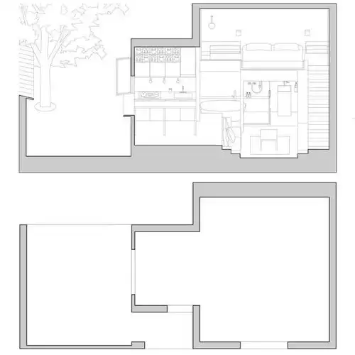 上海这间25㎡挑高阁楼小公寓,现代简约风装修,装出了小豪宅的感觉