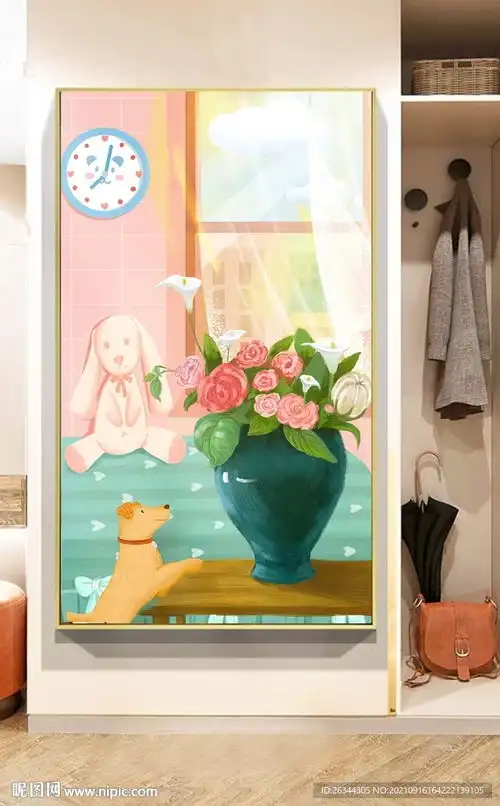 治愈系装饰画设计图无框画
