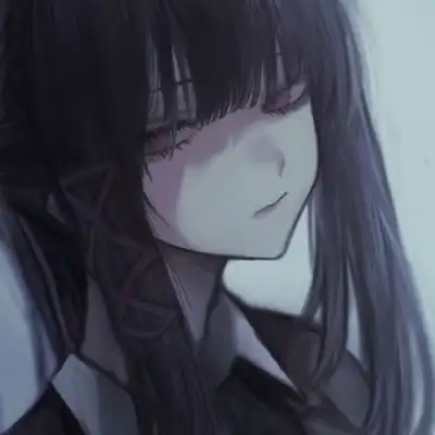 黑系头像可爱动漫女生