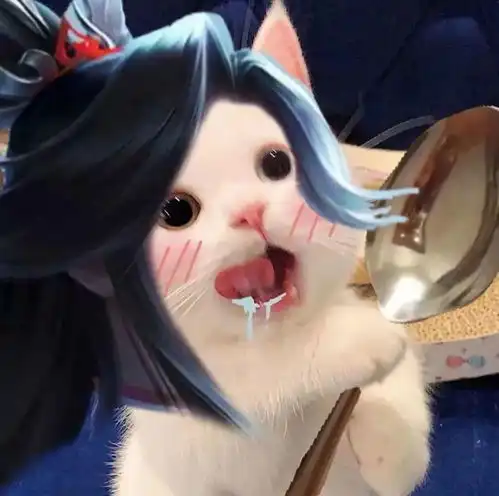 王者荣耀猫头第37期小乔猫咪女生头像,女孩子最喜欢干饭什么的啦