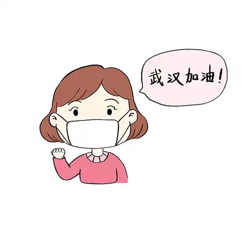 武汉加油抗冠状病毒漫画头像