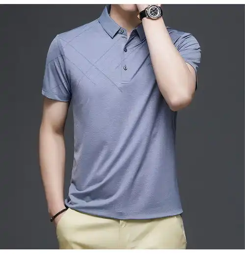 恒源祥纯色夏季男式短袖t恤时尚休闲夏装男款polo衫6692