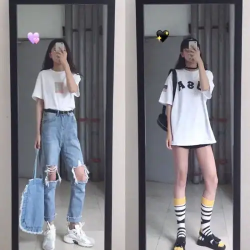 夏季,用这几套盐系少女的夏日穿搭,简约率真也很好看,个性十足