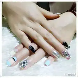 巴氏美甲美图回顾黑白色系列