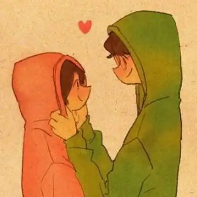 二次元唯美情侣头像又是一年我们相爱又多了一年