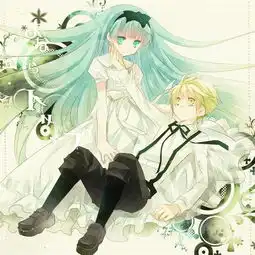 求初音蓝色系的标准大图,好看的多点