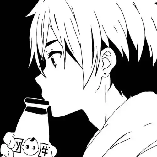 爱了爱了超奈斯的男女生黑白动漫头像