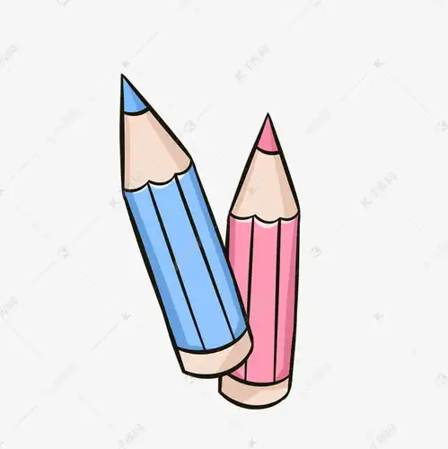 卡通学习用品彩色铅笔插画素材图片免费下载千库网