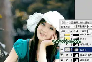 photoshop调出阳光甜美色彩的美女照片调色