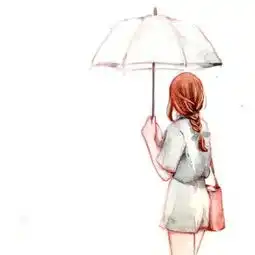 qq头像女生呆萌卡通背影