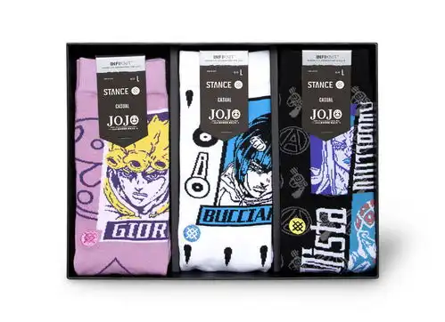 stance推出超人气动漫作品jojo的奇妙冒险全新联名礼盒