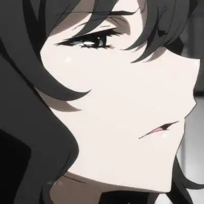 高冷女生头像漫画黑色系