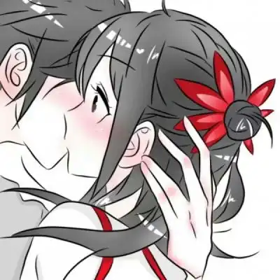 情侣头像一对两张动漫亲吻动漫情侣亲吻头像2张