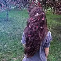 女生头像背面黑色性感