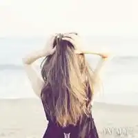 背影头像女生唯美漂亮卷发微信头像图片大全