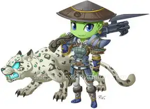 美国女玩家原创超萌系魔兽世界角色插画