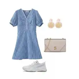 搭配参考抓住夏末的脚步,做一个蓝色系女孩