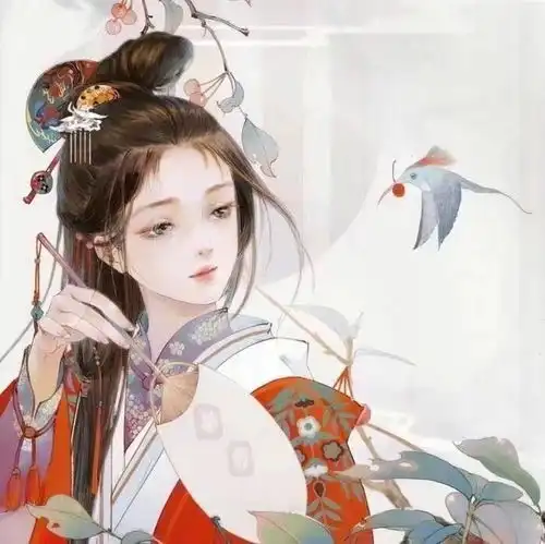 画q版萌系小女孩古风头