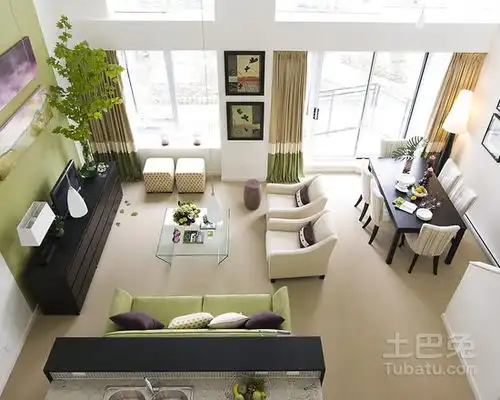 简约清新绿色系头像家居