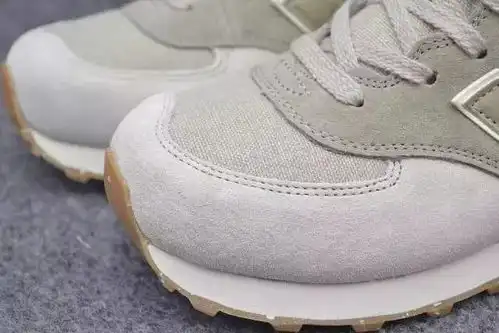 进口猪八革网面透气nb574全新浅色系配色青春浅色系学院风男女情侣款跑步鞋鞋