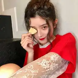 橙色系女生头像霸气日妆