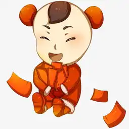 卡通怀抱红包的新年娃娃图片素材其他格式下载动漫人物大全