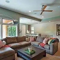 现代简约风格客厅别墅及现代简洁冷色调效果图