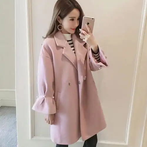 温婉迷人的时尚毛呢大衣,显瘦有气质,特显女人味