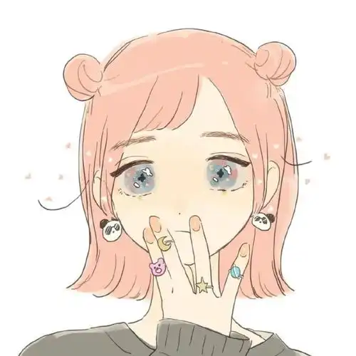 微信头像手绘风格可爱淡彩色动漫女生头像,超有辨识度啊